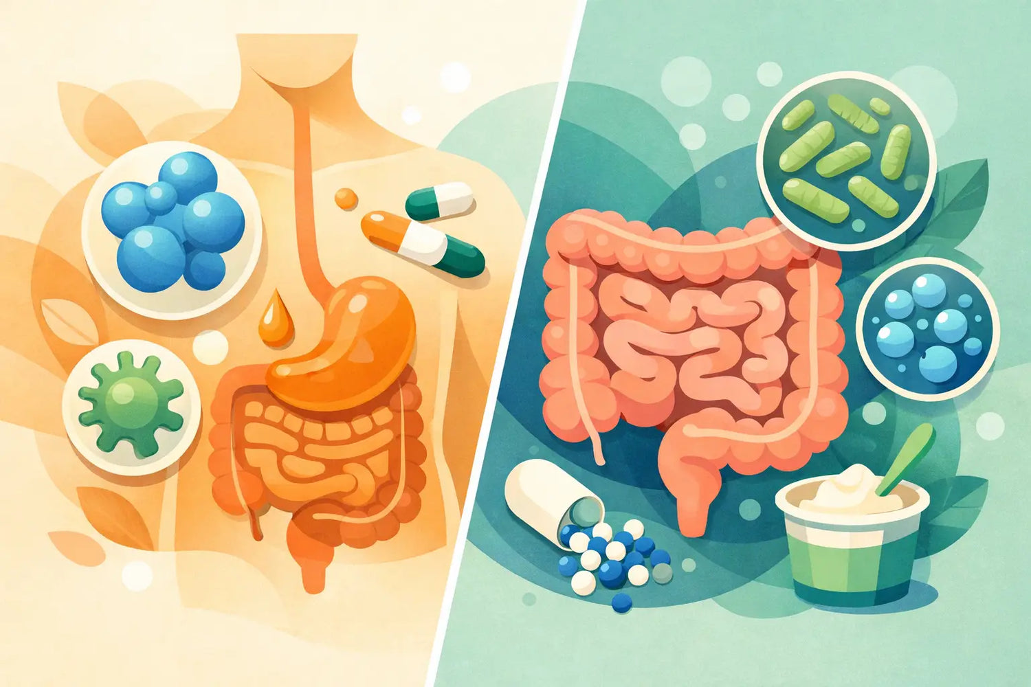 Digestive Enzymes vs Probiotics Benefits Explained