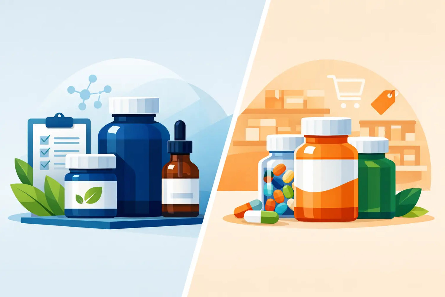 Practitioner Supplements vs Store Vitamins