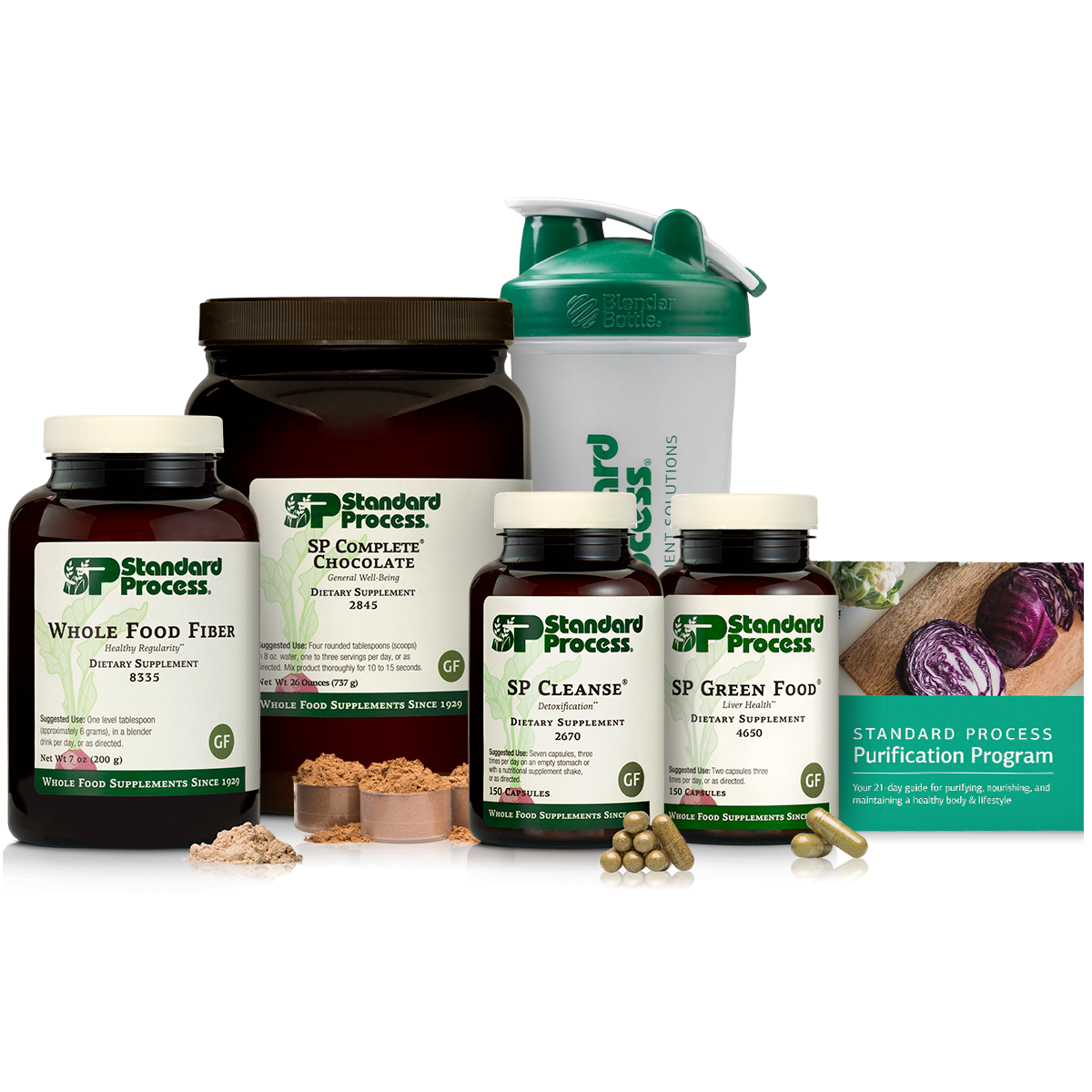 Purification Product Kit with SP CompleteĀ® Chocolate and Whole Food Fiber, 1 Kit With SP Complete Chocolate & Whole Food Fiber