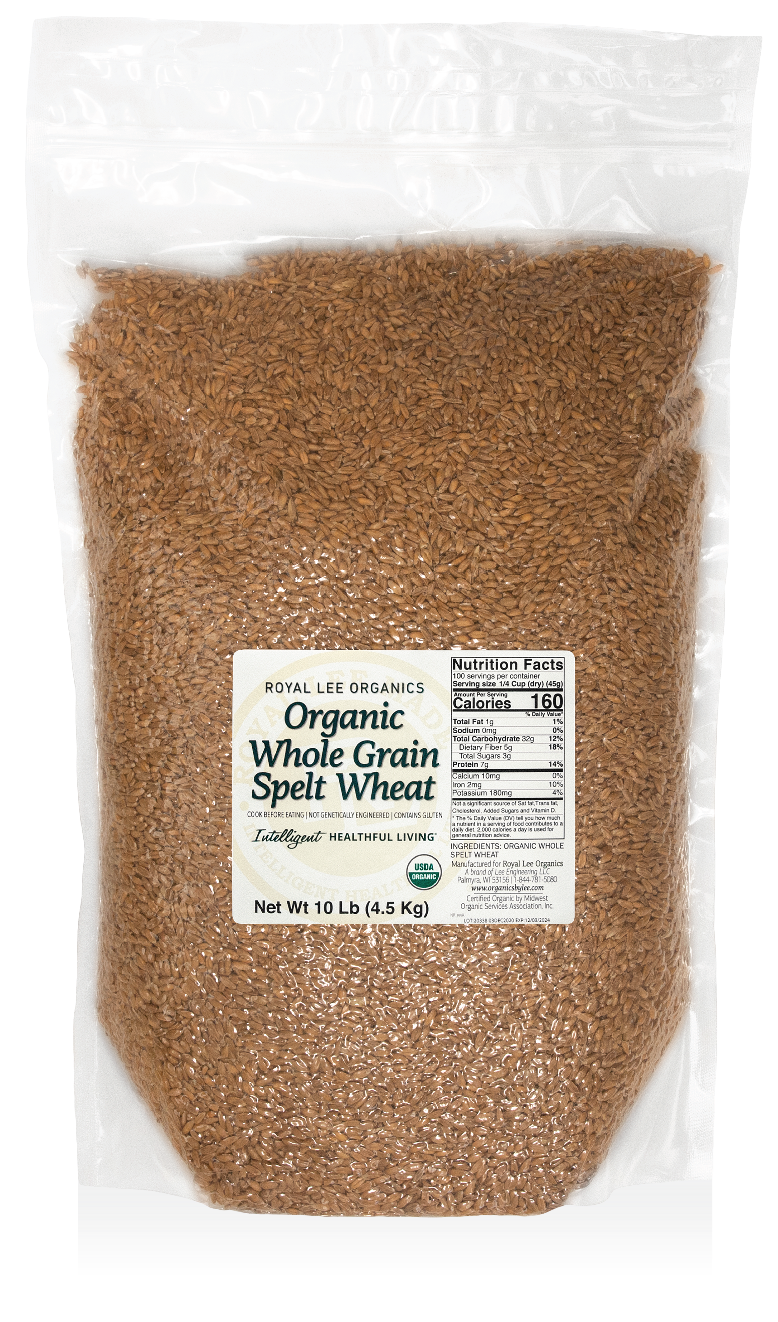 Spelt Berries, 1 - 10lb. Bag
