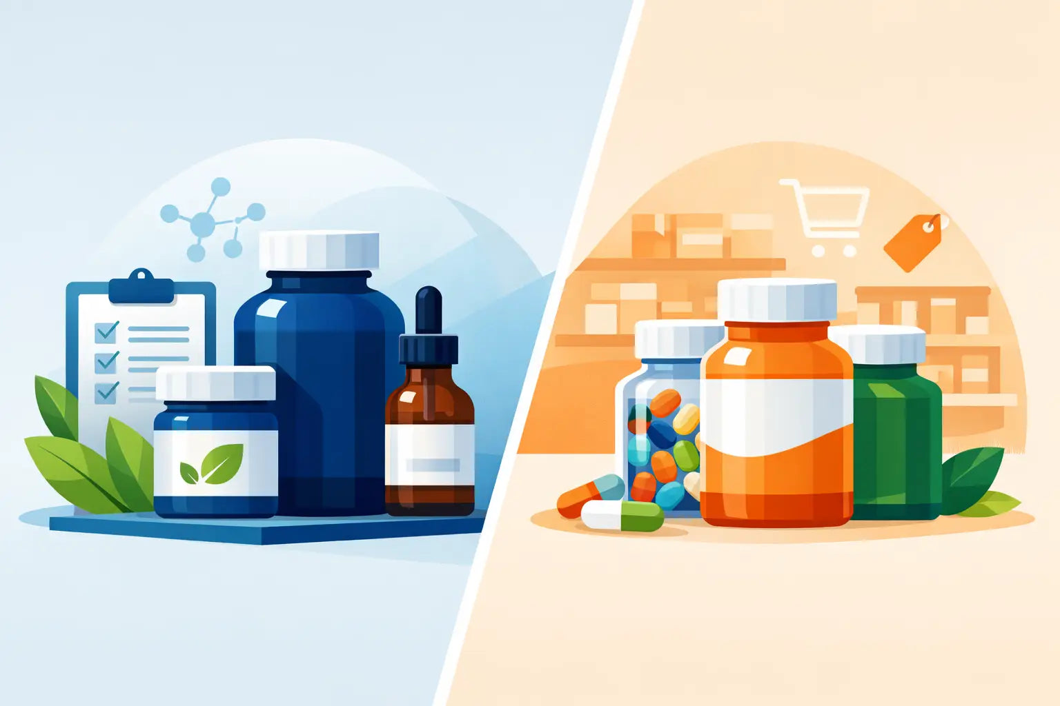 Practitioner Supplements vs Store Vitamins
