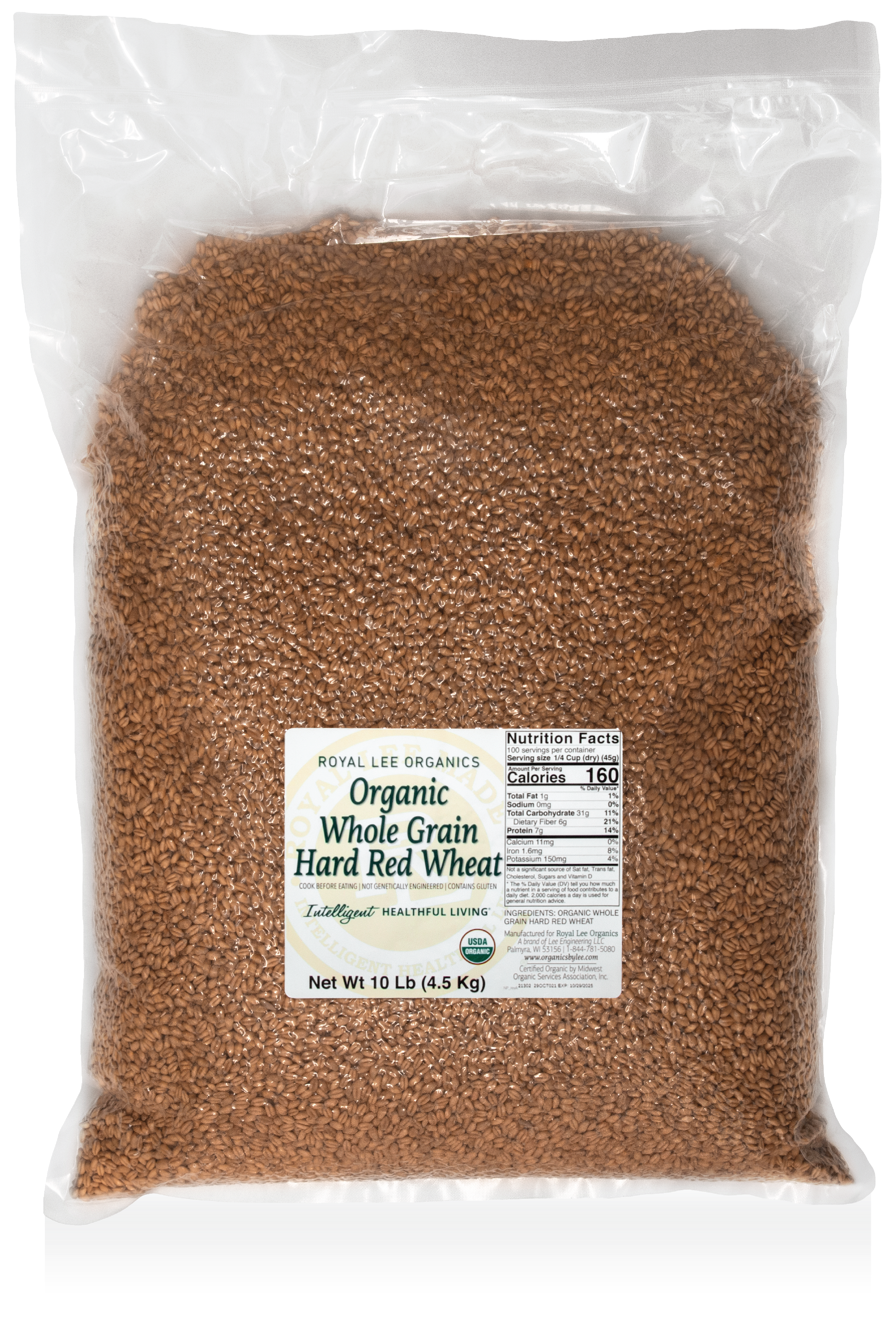 Hard Red Wheat Berries, 1 - 10lb. Bag